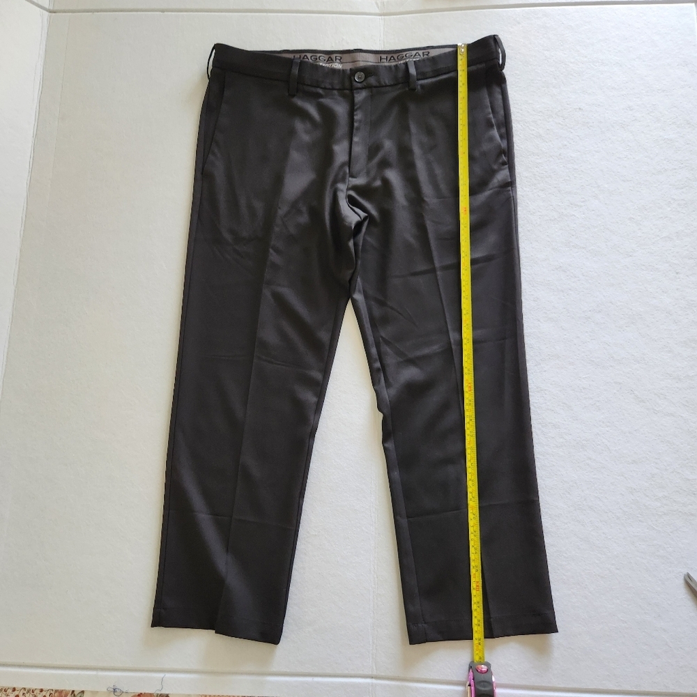 Haggar Men's All In Motion Black Dress Pants Size 40 X 29 - Picture 5 of 12